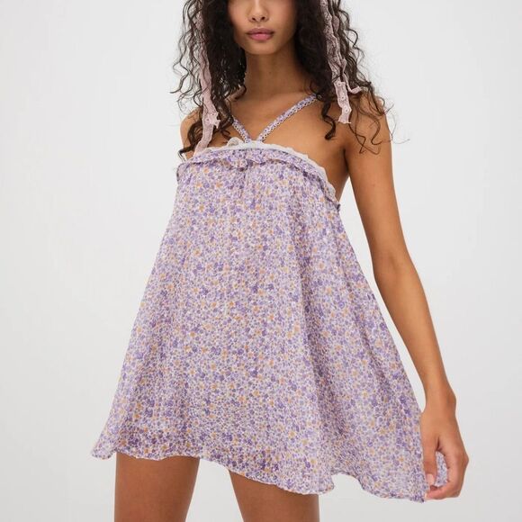 NWT‎ FOR LOVE AND LEMONS  MITRA MINI DRESS women's size medium - Picture 1 of 11